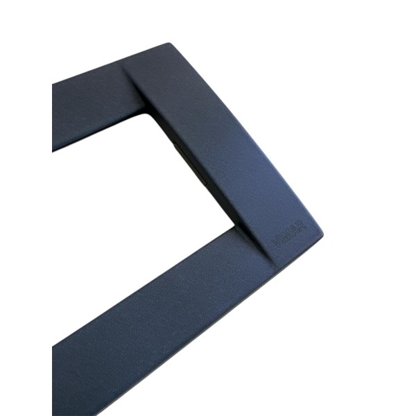 Vimar Idea 16733.28 Placa Classic 3 Módulos Euro Azul Metal Micalizado